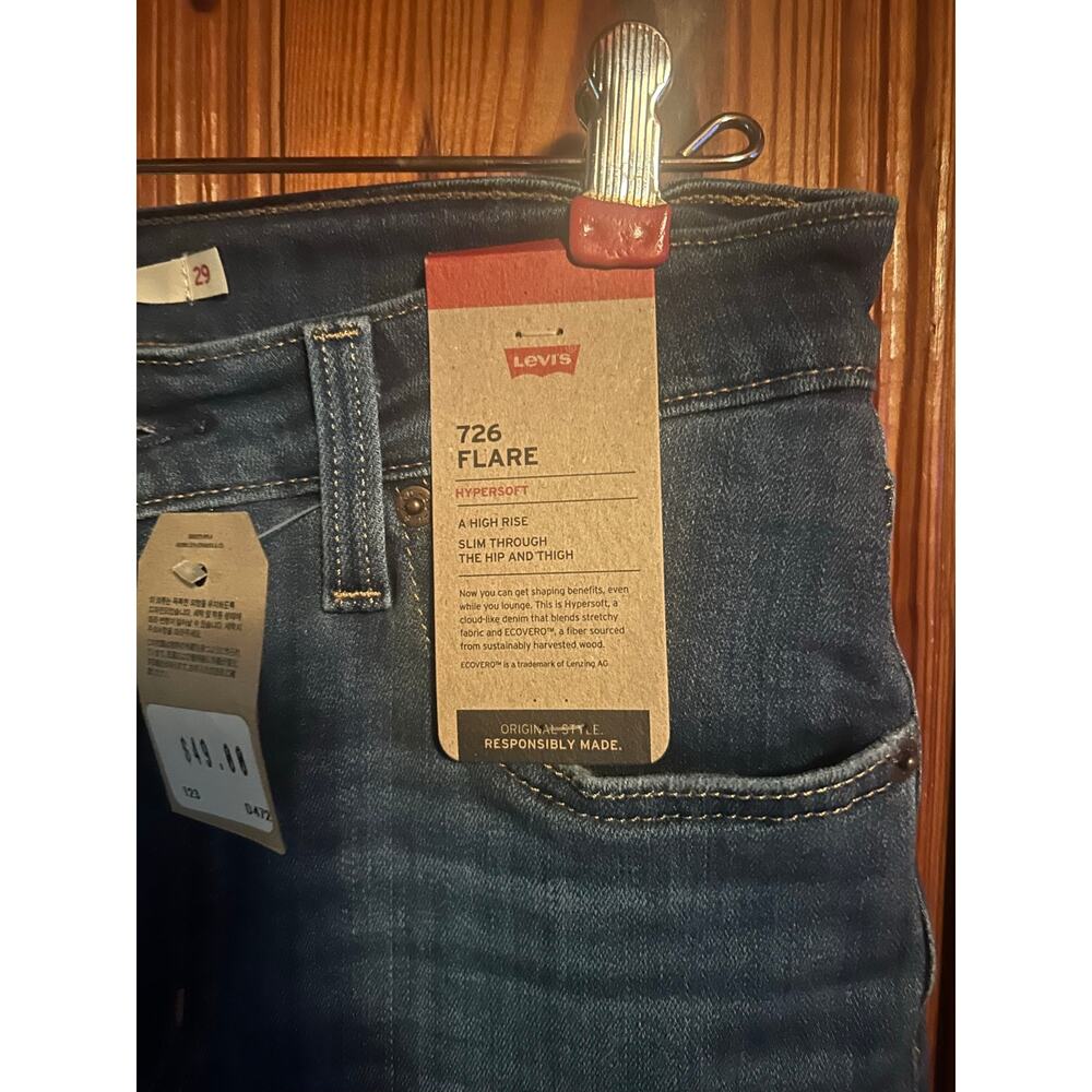 NWT Levi’s 726 Flare Women’s High Rise BoHo Festival size 8 /29 - Picture 2 of 5